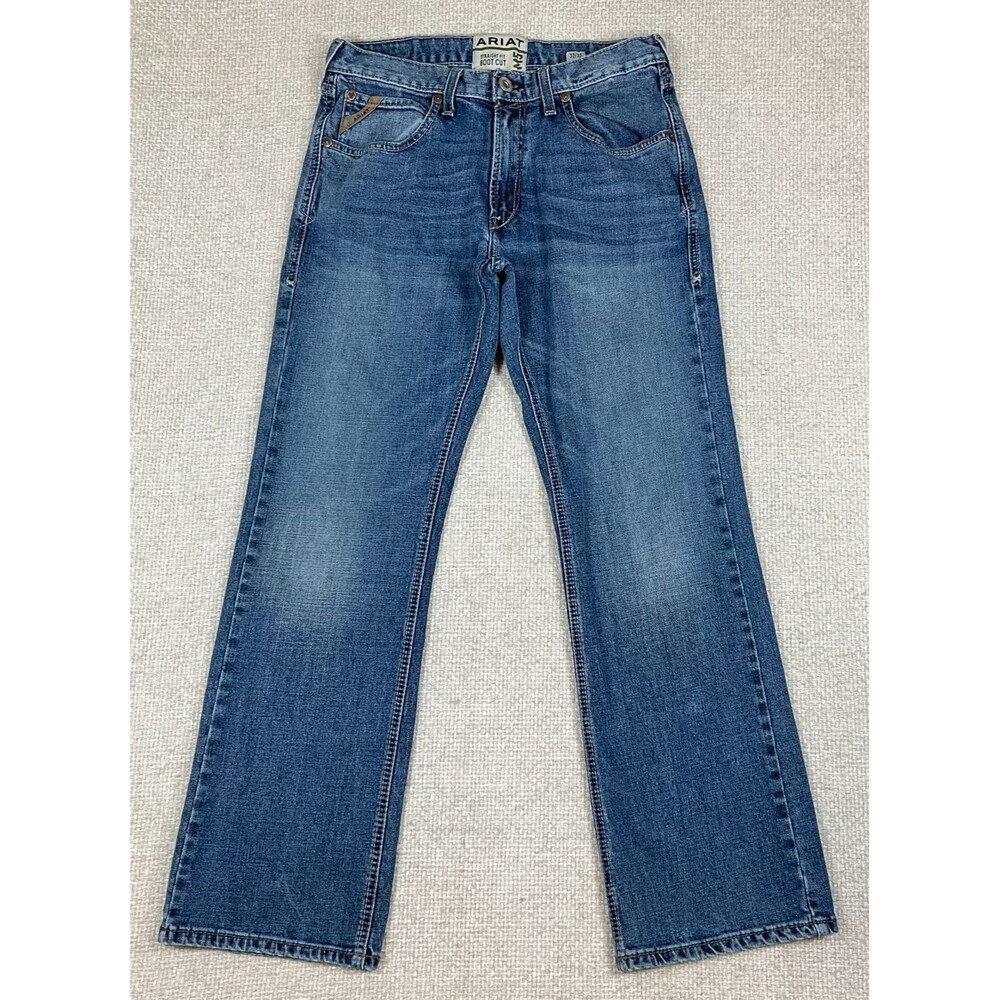 Ariat M5 Jeans Men's 32x32 (Fits 31x31) Straight Bootcut Blue Denim
